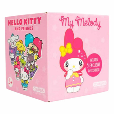 imagen 5 de figura my melody con 5 accesorios exclusivos sanro