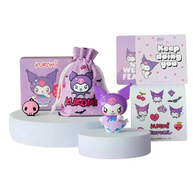 imagen 2 de figura kuromi con 5 accesorios exclusivos sanrio