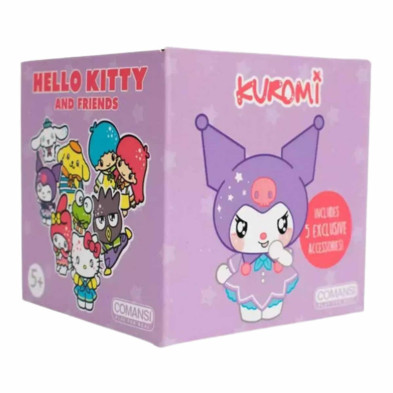 imagen 3 de figura kuromi con 5 accesorios exclusivos sanrio