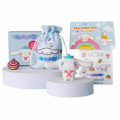 imagen 4 de figura cinnamoroll con 5 accesorios exclusivos sao