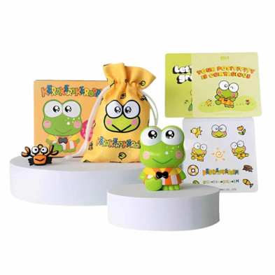 imagen 4 de figura kerokerokeroppi con 5 accesorios exclusivoo