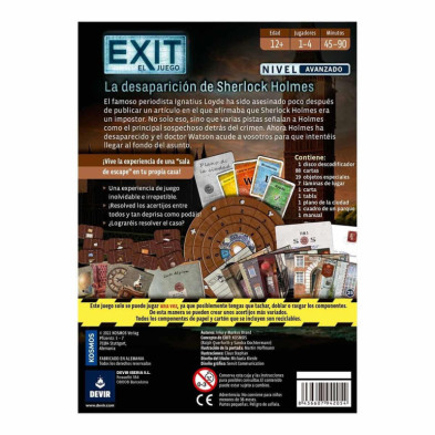 imagen 3 de juego exit desaparición sherlock holmes devir