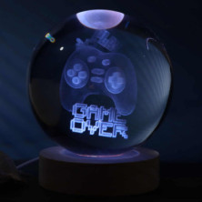 Imagen lámpara bola de cristal 3d tema lets play