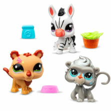 Imagen figura littlest pet shop pack de 3 zoo pets