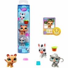 imagen 2 de figura littlest pet shop pack de 3 zoo pets