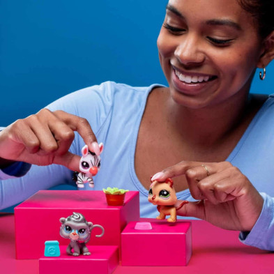 imagen 3 de figura littlest pet shop pack de 3 zoo pets