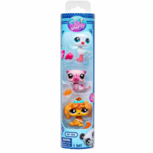 imagen 1 de figura littlest pet shop pack de 3 country pets