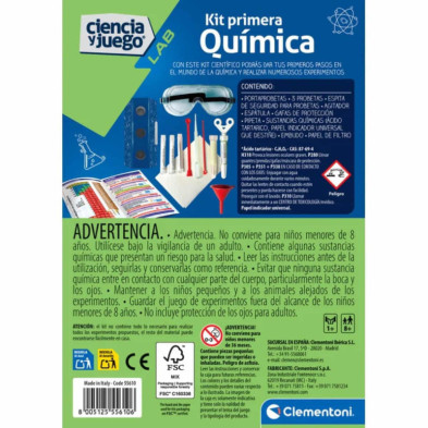 imagen 1 de kit primera química ciencia y juego clementoni