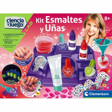 Imagen kit esmaltes y uñas ciencia y juego clementoni