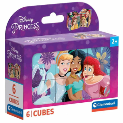 Imagen puzle cubos princesas 6 piezas clementoni Imagen puzle cubos princesas 6 piezas clementoni