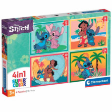 Imagen puzzle stitch 4 en 1 de 12 a 24 piezas clemento