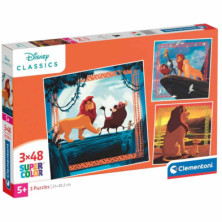 Imagen puzle rey león 3x48 piezas clementoni
