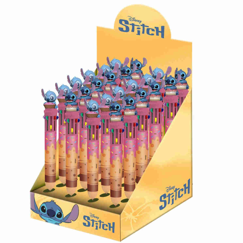 Imagen bolígrafo multicolor gel borrable lilo & stitch