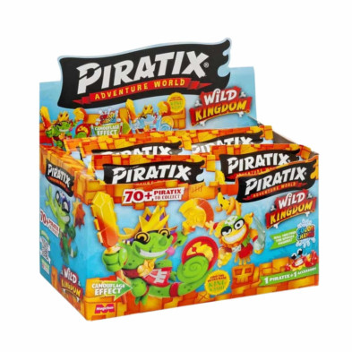 imagen 2 de piratix one pack 24 unidades wild kingdom