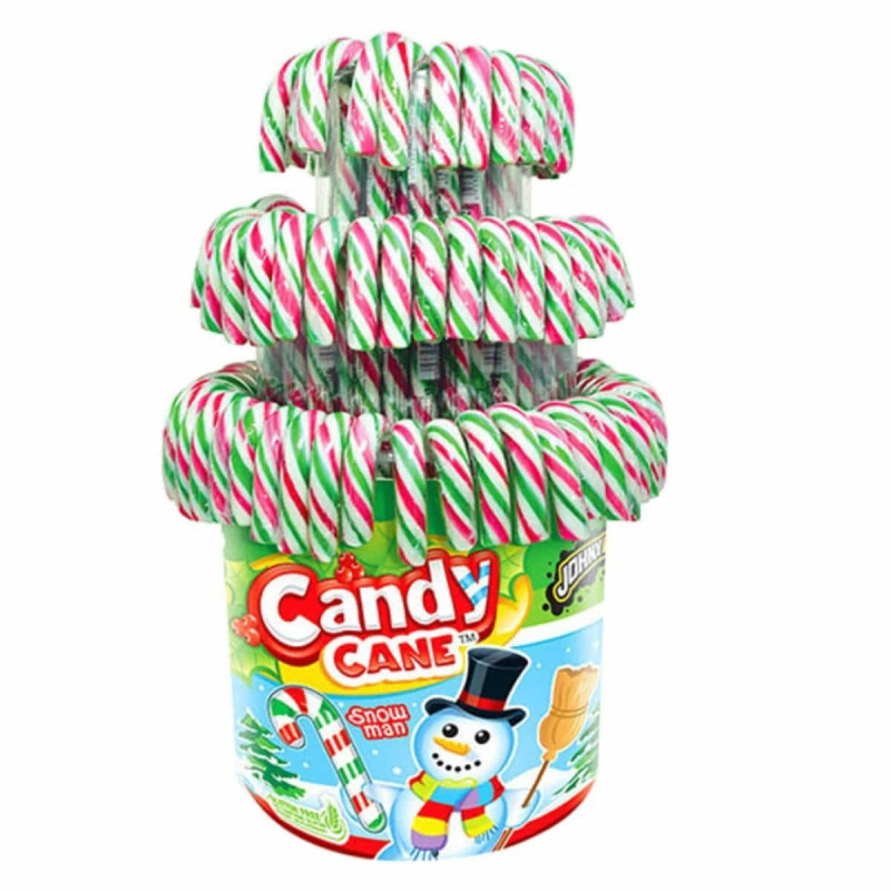 Imagen candy cane 12grs blanco rojo verde 12grs 100u sg