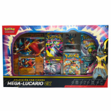 Imagen jcc pokemon mega lucario ex figure box tcg pokemon