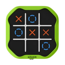 Imagen giiker tic-tac-toe bolt verde juego de lógica elec