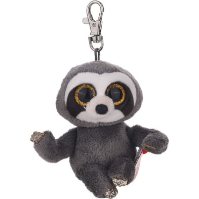 Peluche clip perezoso gris Ty 10 cm