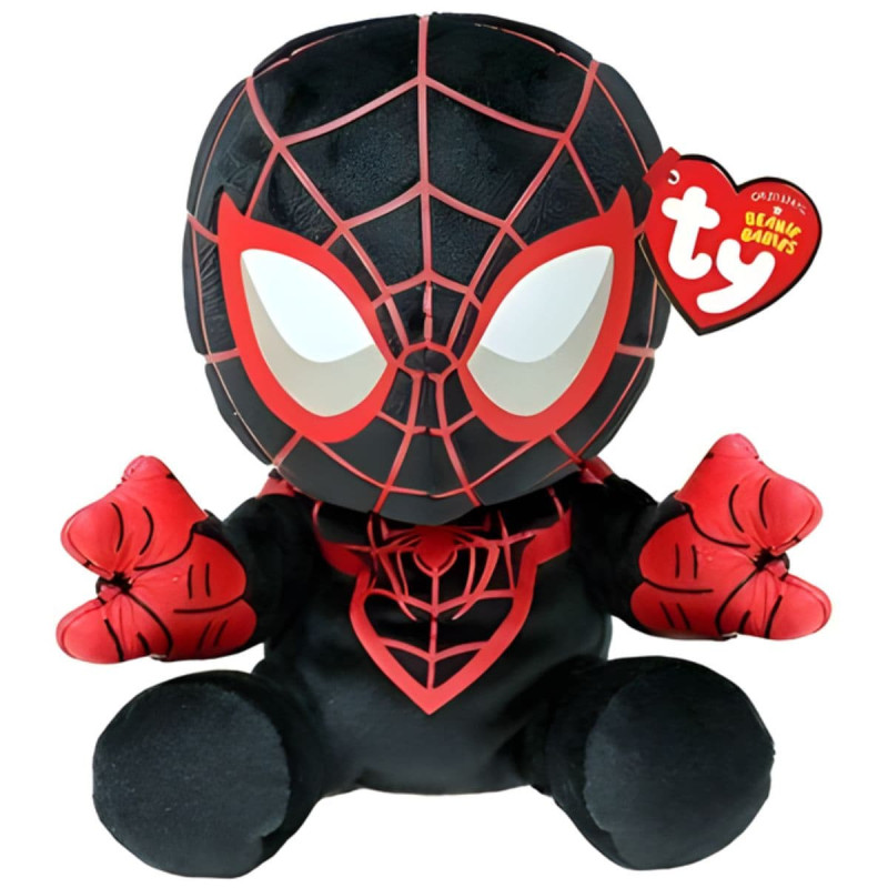 Peluche Beanie Babies Spiderman Miles Ty 15 cm