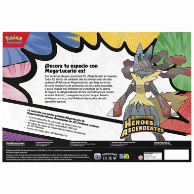 imagen 1 de jcc colección con póster premiun mega-lucario