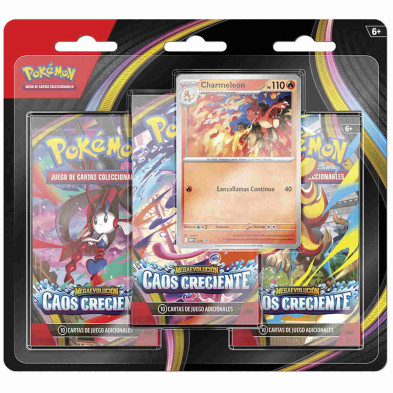 Imagem jcc coleção pack 3 boosters megaevolução caos cre