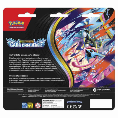 imagem 1 de jcc coleção pack 3 boosters megaevolução caos cre