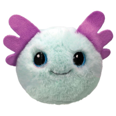 Peluche Bouncers Axolotl de 8 cm vista frontal sin caja ni etiquetas visibles