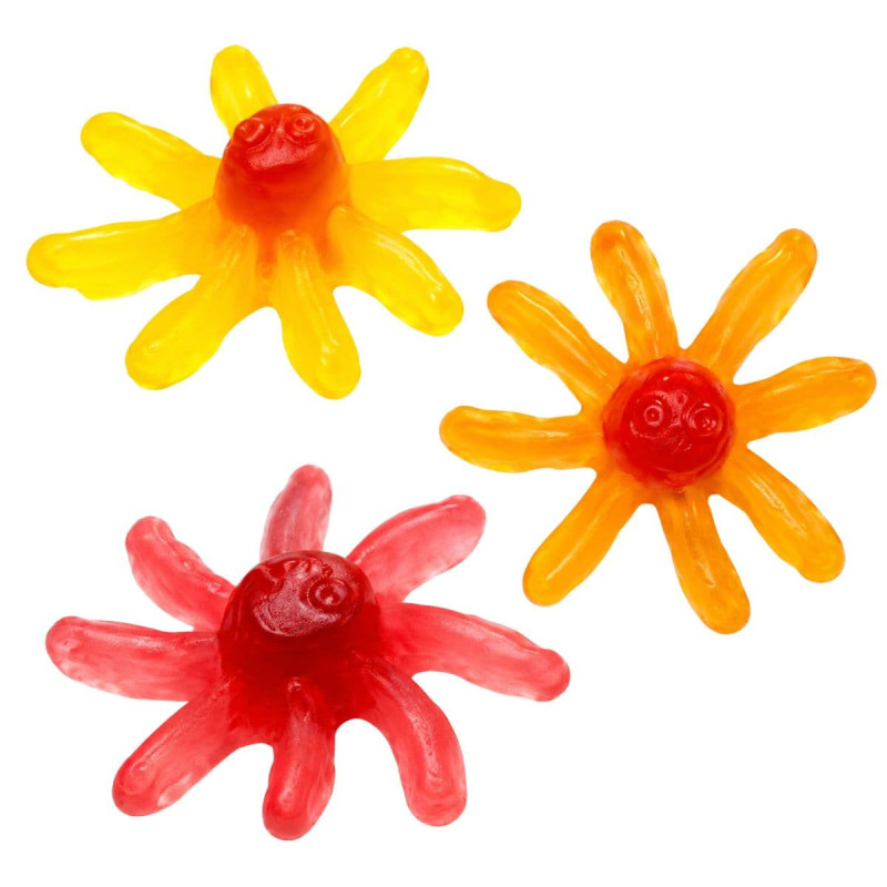 Gomas Trolli Octopus Spicy em forma de polvo sobre fundo branco