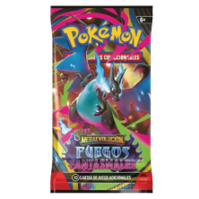 Quatro sacos de cartas Pokémon Megaevolução com ilustrações distintas e idade 6+