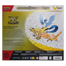 Caixa frontal do produto Pokémon com ilustração de Articuno